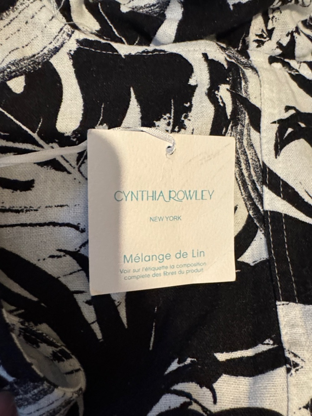 NWT-Cynthia Rowley Black and White High-Low Dress- Size XL - Picture 7 of 9